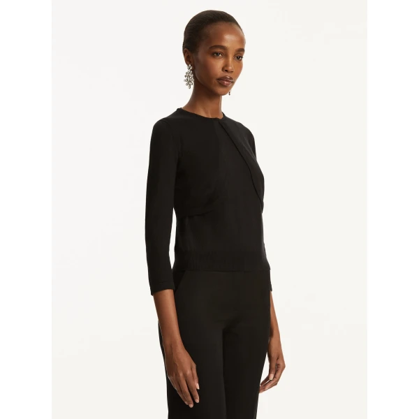 Oscar de la Renta Wool-Blend Bolero - Oscar de la Renta Jackets - American Couture - Shop at Coveti