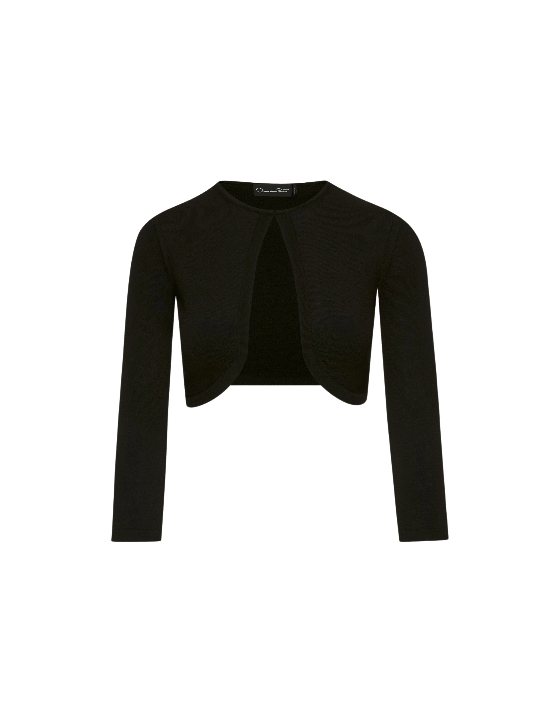 Wool-Blend-Bolero-Oscar-de-la-Renta-Jackets50817_nobg Oscar de la Renta Wool-Blend Bolero - Oscar de la Renta Jackets - American Couture - Shop at Coveti