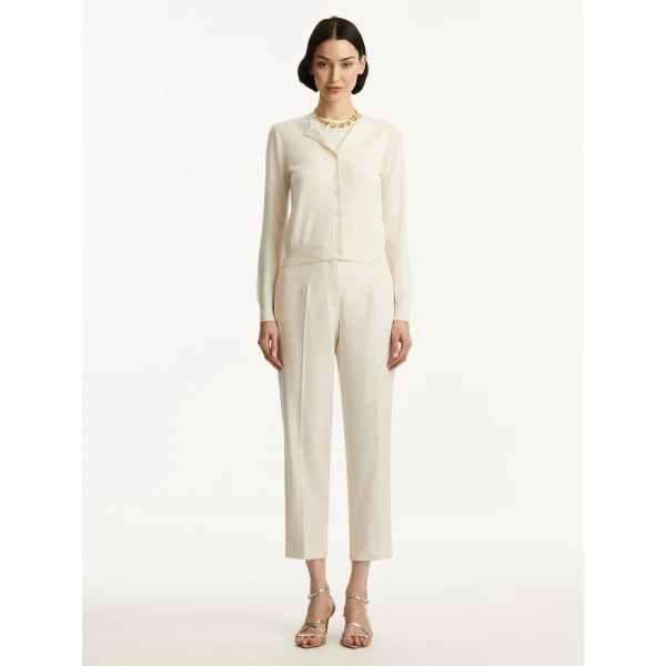 Oscar de la Renta Wool-Blend Cardigan - Oscar de la Renta Knitwear - American Couture - Shop at Coveti