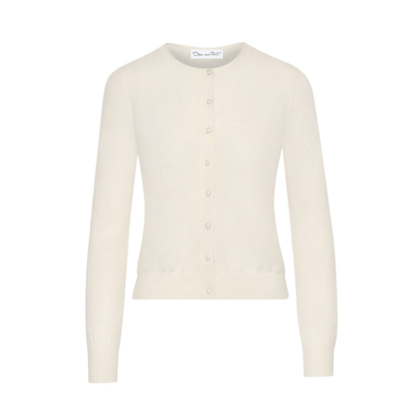 Oscar de la Renta Wool-Blend Cardigan - Oscar de la Renta Knitwear - American Couture - Shop at Coveti