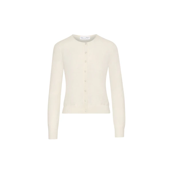 Oscar de la Renta Wool-Blend Cardigan - Oscar de la Renta Knitwear - American Couture - Shop at Coveti