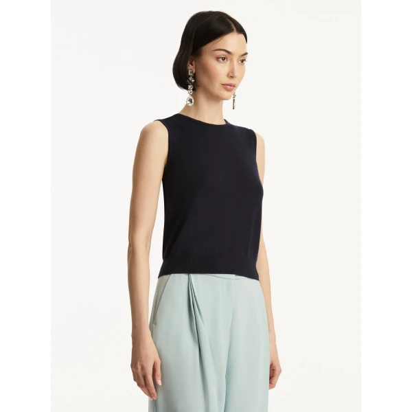 Oscar de la Renta Wool-Blend Tank - Oscar de la Renta Tops - American Couture - Shop at Coveti