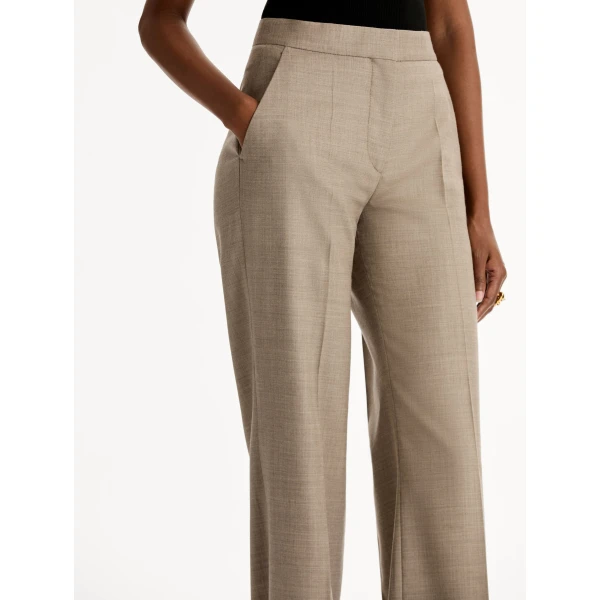 Oscar de la Renta Wool-Blend Wide-Leg Pant - Oscar de la Renta Pants - American Couture - Shop at Coveti