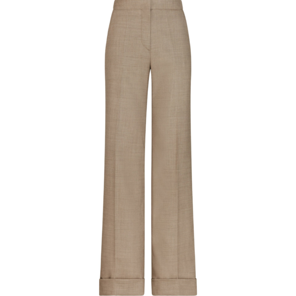 Oscar de la Renta Wool-Blend Wide-Leg Pant - Oscar de la Renta Pants - American Couture - Shop at Coveti