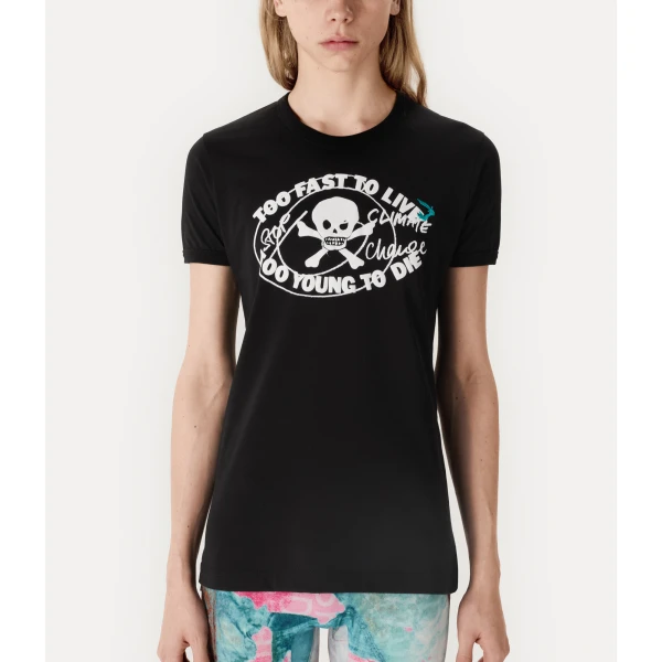 Vivienne Westwood Worlds End Classic T-Shirt - Vivienne Westwood Tops - Punk Luxury - Shop at Coveti