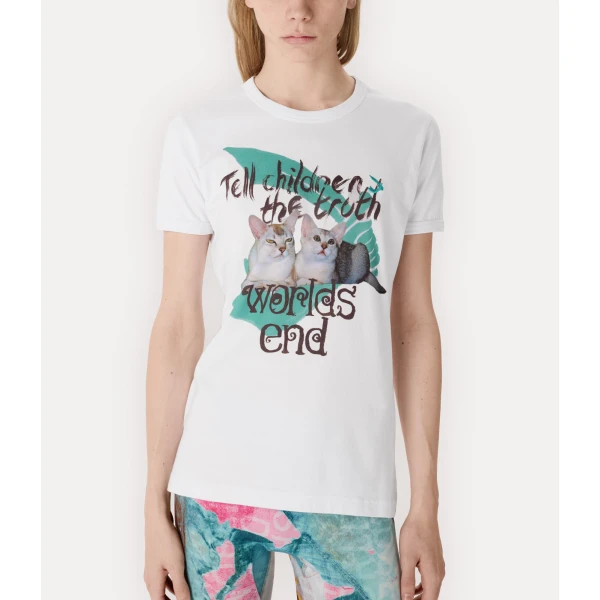 Vivienne Westwood Worlds End Classic Truth T-shirt - Vivienne Westwood Tops - Punk Luxury - Shop at Coveti