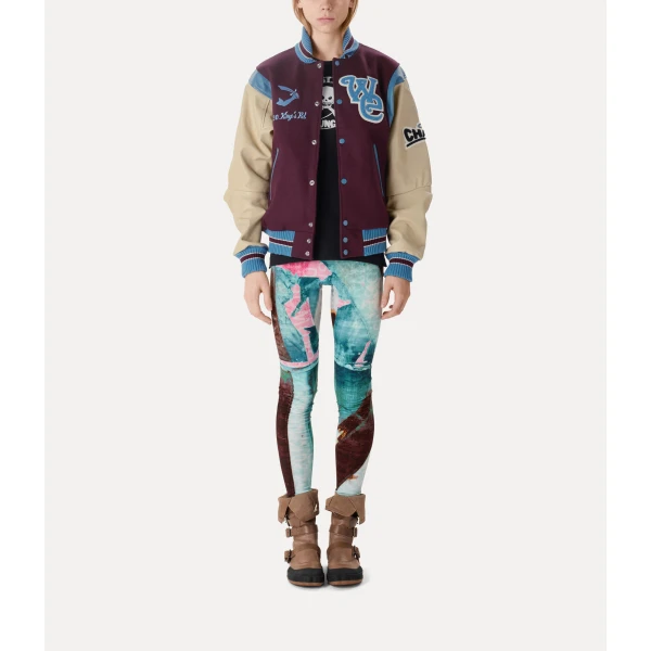 Vivienne Westwood Worlds End Letterman Jacket - Vivienne Westwood Jackets - Punk Luxury - Shop at Coveti