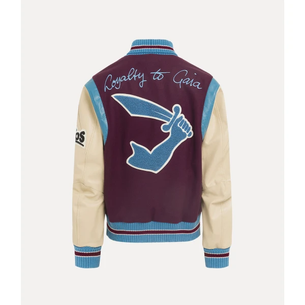 Vivienne Westwood Worlds End Letterman Jacket - Vivienne Westwood Jackets - Punk Luxury - Shop at Coveti