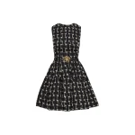 Oscar de la Renta Woven Denim Jacquard Mini Dress - Oscar de la Renta Dresses - American Couture - Shop at Coveti