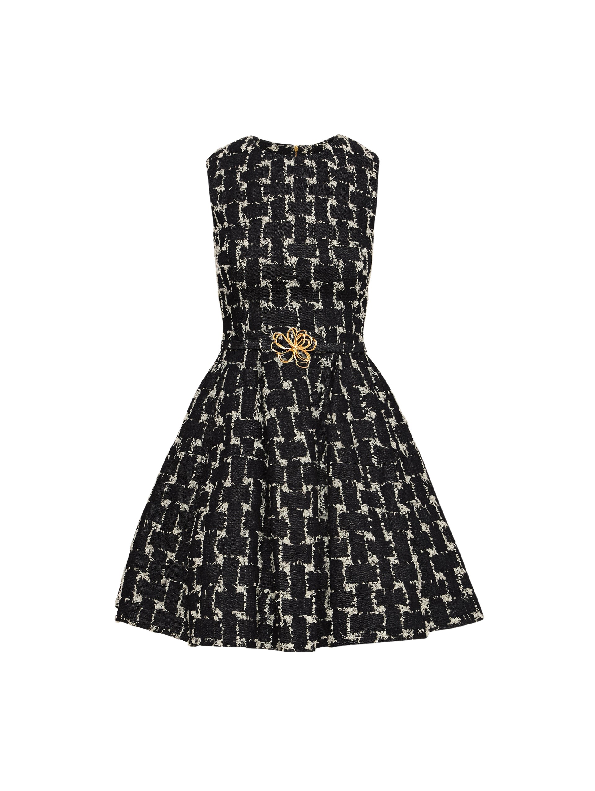 Oscar de la Renta Woven Denim Jacquard Mini Dress
