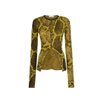 The Attico Yellow And Black Cardigan - The Attico Knitwear - Designed by Gilda Ambrosio & Giorgia Tordini - Shop at Coveti
