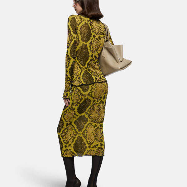 The Attico Yellow And Black Cardigan - The Attico Knitwear - Designed by Gilda Ambrosio & Giorgia Tordini - Shop at Coveti