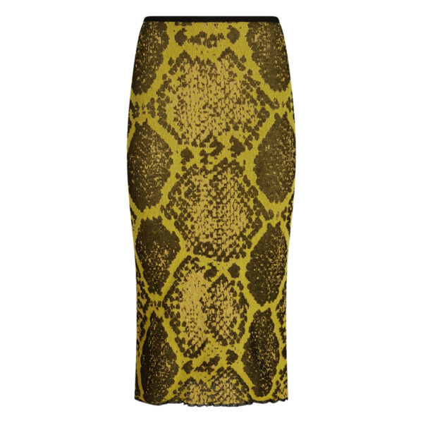 The Attico Yellow And Black Midi Skirt - The Attico Skirts - Designed by Gilda Ambrosio & Giorgia Tordini - Shop at Coveti