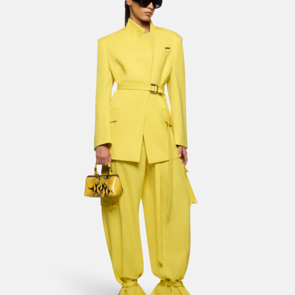 The Attico Yellow Long Pant - The Attico Pants - Designed by Gilda Ambrosio & Giorgia Tordini - Shop at Coveti