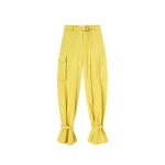 The Attico Yellow Long Pant - The Attico Pants - Designed by Gilda Ambrosio & Giorgia Tordini - Shop at Coveti