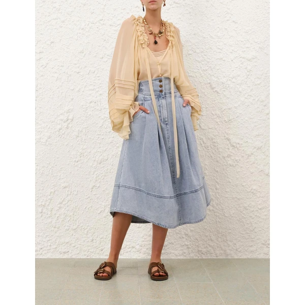 Elevate your elegance in this Zimmermann Skirts   from the 2025 resort wear edit