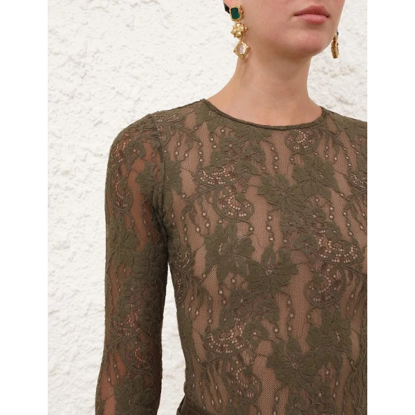 Elevate your elegance in this Zimmermann Bodysuit   from the 2025 resort wear edit