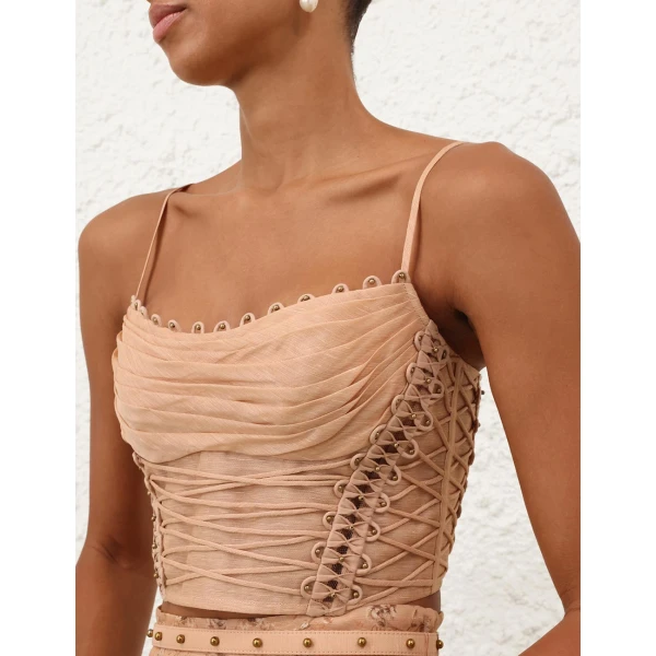 Elevate your elegance in this Zimmermann Tops   from the 2025 resort wear edit