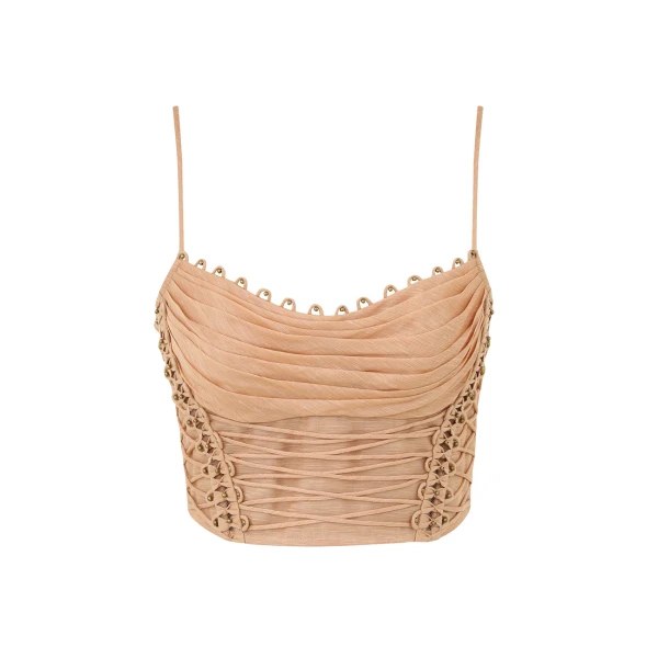 Elevate your elegance in this Zimmermann Tops   from the 2025 resort wear edit