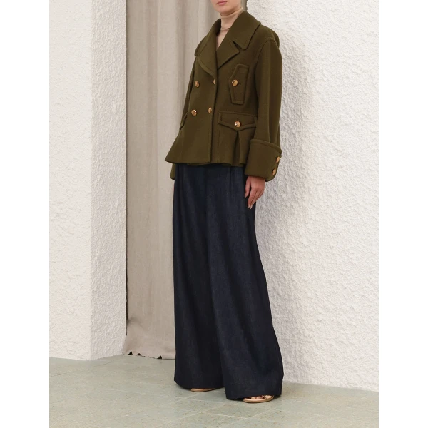 Elevate your elegance in this Zimmermann Coats   from the 2025 resort wear edit