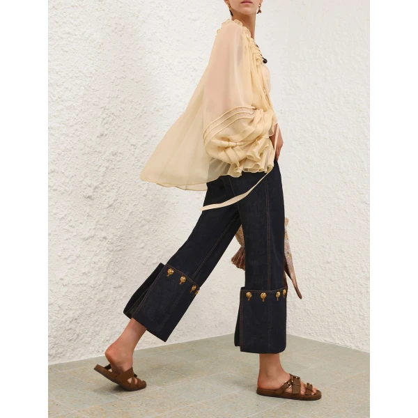Elevate your elegance in this Zimmermann Tops   from the 2025 resort wear edit