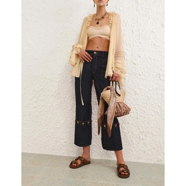 Elevate your elegance in this Zimmermann Tops   from the 2025 resort wear edit