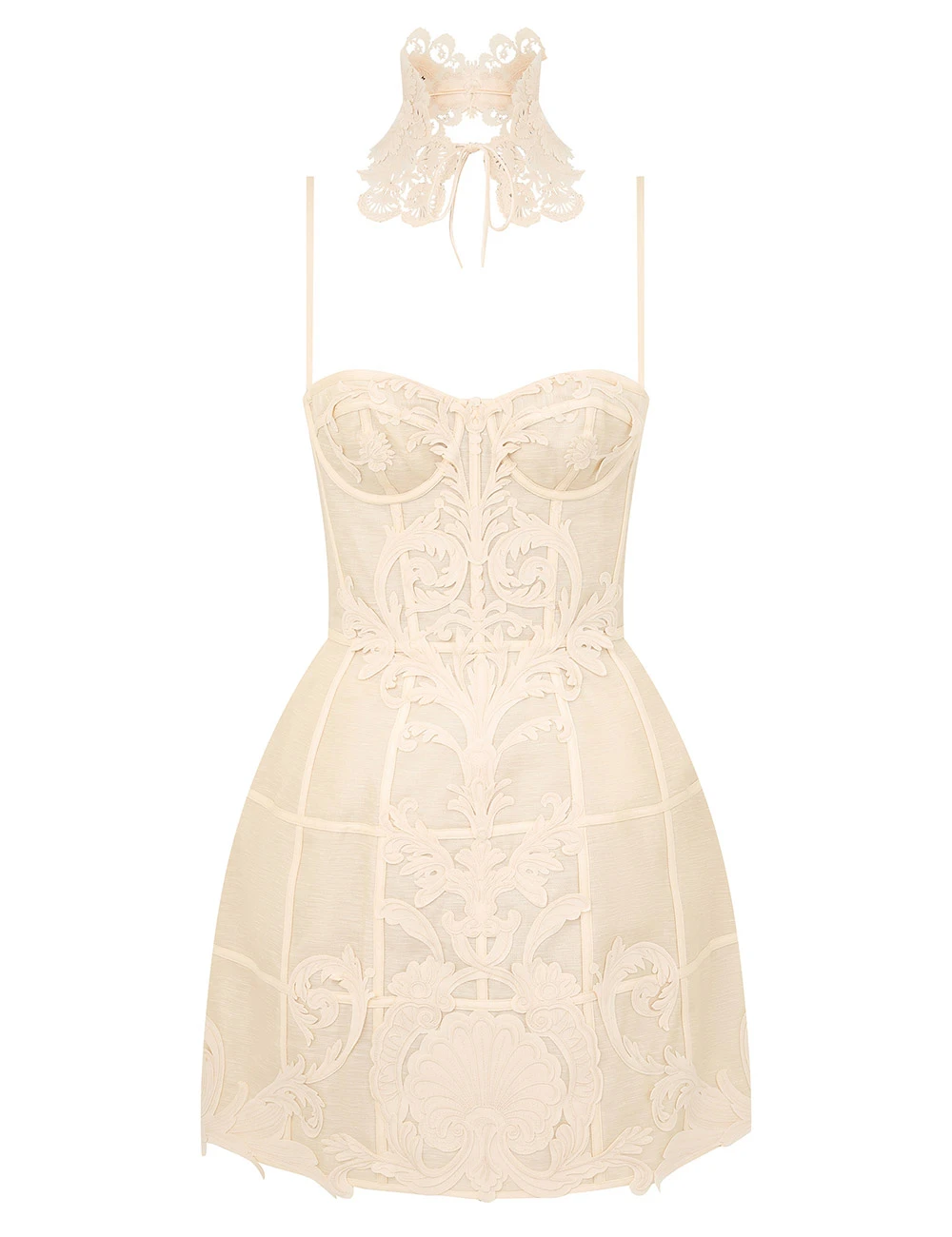 Zimmermann Rebellion Filigree Mini Dress | Ready to Wear 2025 Collection Coveti Elevate your elegance in this Zimmermann Dresses from the 2025 resort wear edit
