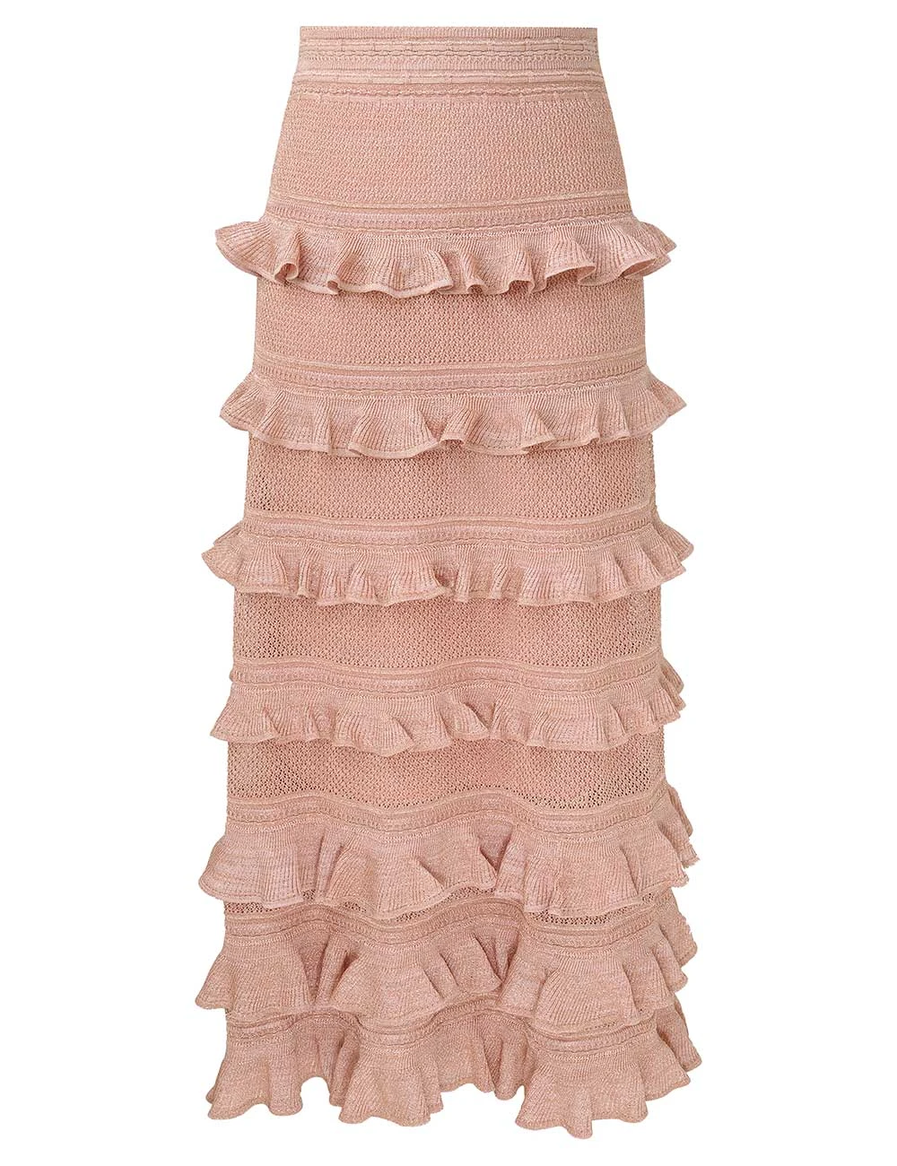 Zimmermann Rebellion Frill Midi Skirt | Ready to Wear 2025 Collection Coveti Elevate your elegance in this Zimmermann Skirts from the 2025 resort wear edit
