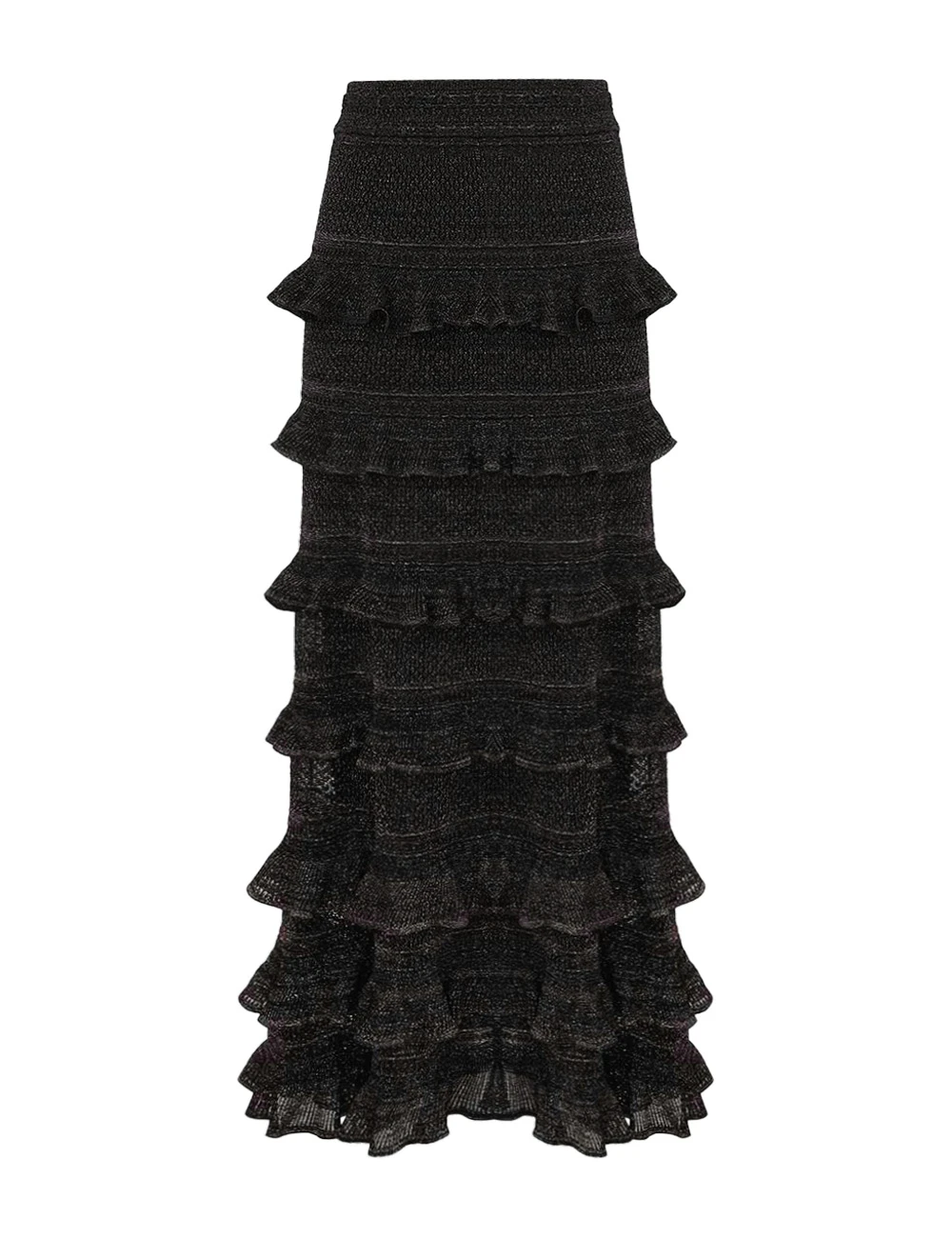 Zimmermann Rebellion Frill Midi Skirt | Ready to Wear 2025 Collection Coveti Elevate your elegance in this Zimmermann Skirts from the 2025 resort wear edit