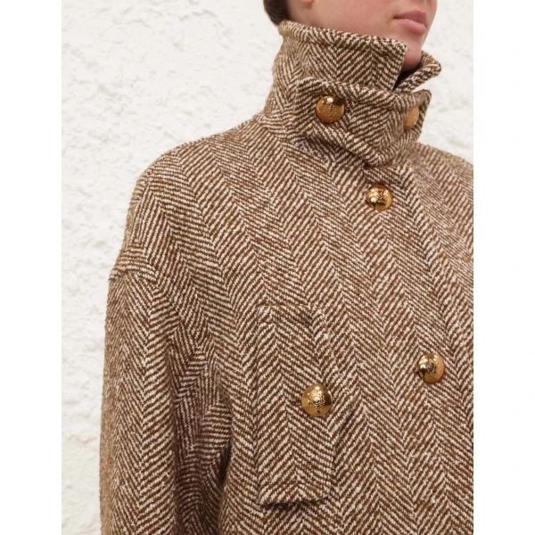 Elevate your elegance in this Zimmermann Coats   from the 2025 resort wear edit