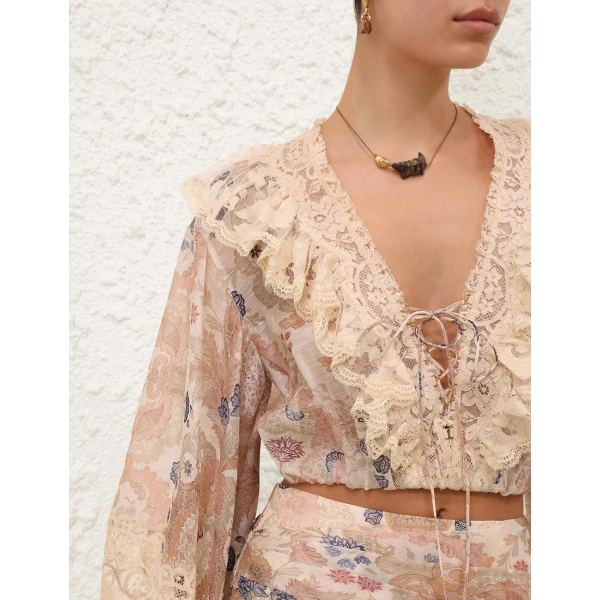 Elevate your elegance in this Zimmermann Tops   from the 2025 resort wear edit