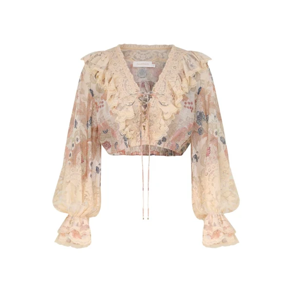 Elevate your elegance in this Zimmermann Tops   from the 2025 resort wear edit