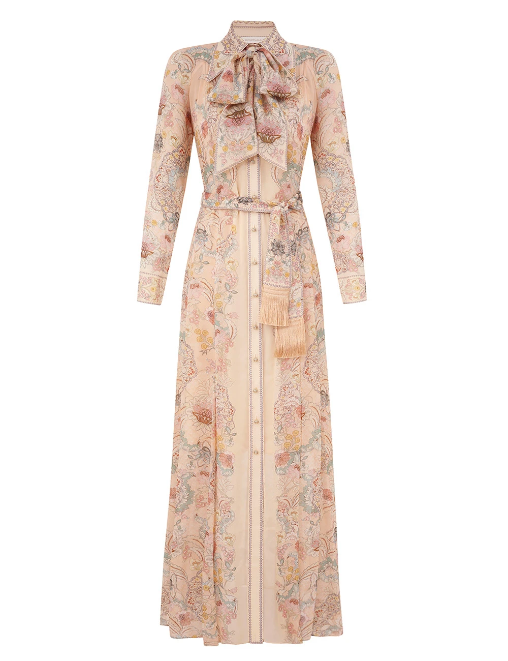 Zimmermann Rebellion Pussybow Shirt Dress | Ready to Wear 2025 Collection Coveti Elevate your elegance in this Zimmermann Dresses from the 2025 resort wear edit