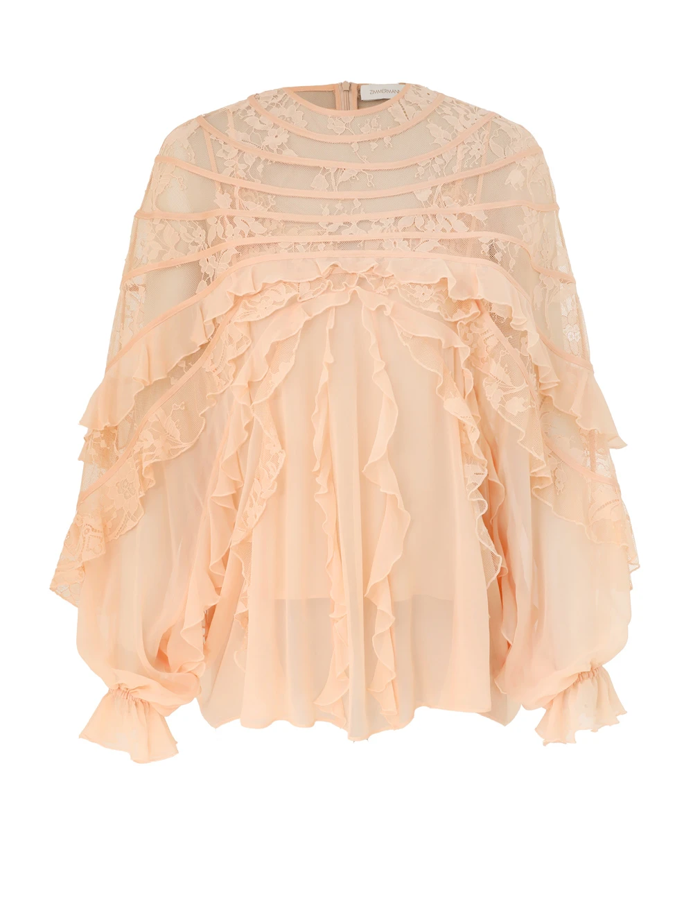 Zimmermann Rebellion Splice Billow Blouse | Ready to Wear 2025 Collection Coveti Elevate your elegance in this Zimmermann Tops from the 2025 resort wear edit