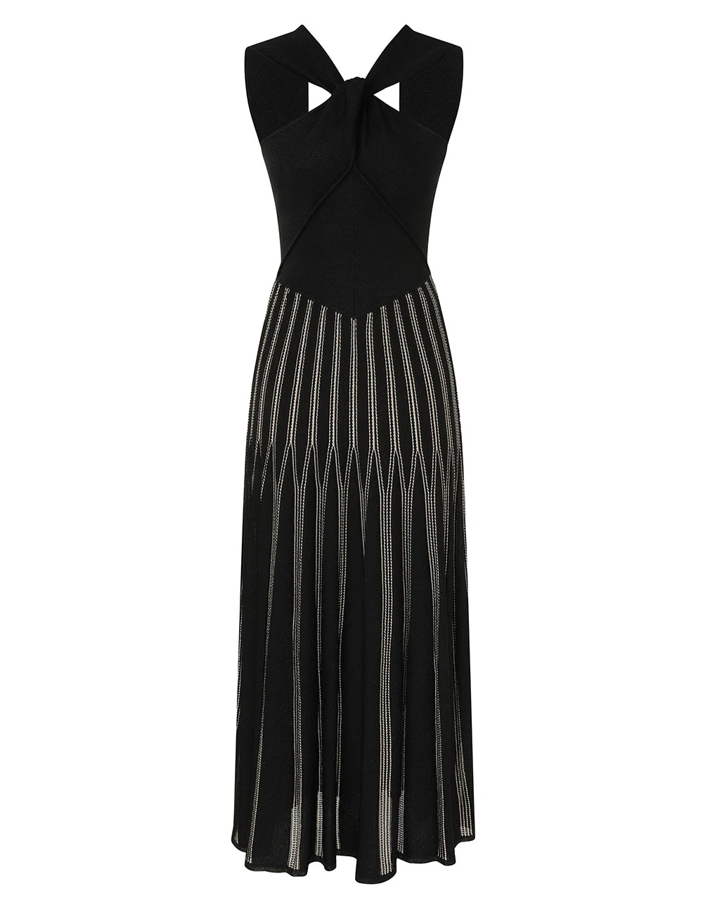 Zimmermann Rebellion Striped Halter Dress | Ready to Wear 2025 Collection Coveti Elevate your elegance in this Zimmermann Dresses from the 2025 resort wear edit