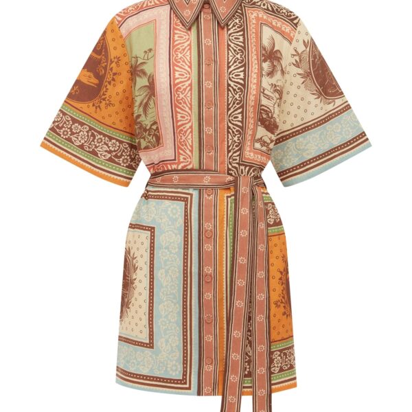 Alemais Alberta Mini Dress Sustainable Dresses with Alemais print - Coveti Australian Designer