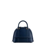 Mlouye 12 Mini - Navy Bag a Architectural Leather Handbag in Blue at Coveti Luxury