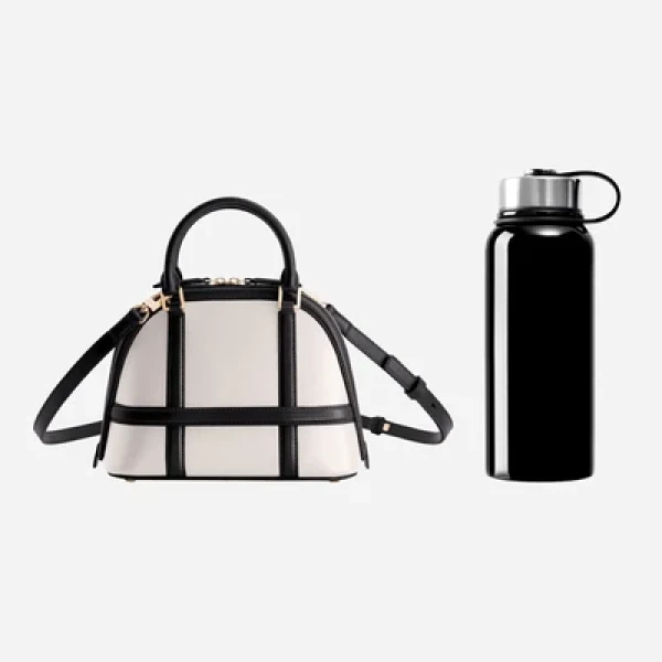 Mlouye 12 Mini - Off White Bag a Architectural Leather Handbag in Ivory at Coveti Luxury