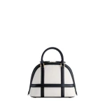 Mlouye 12 Mini - Off White Bag a Architectural Leather Handbag in Ivory at Coveti Luxury
