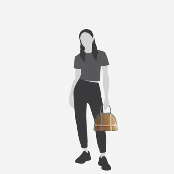 Mlouye 12 - Suede Gummy Bag a Architectural Leather Handbag in Multicolour at Coveti Luxury