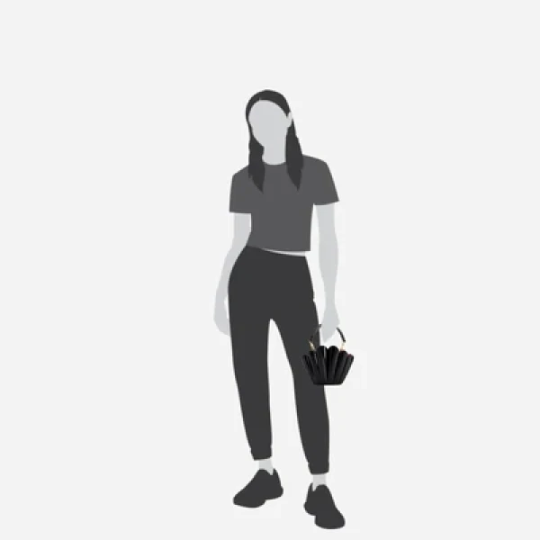 Mlouye Micro Seashell - Patent Black Bag a Architectural Leather Handbag in Black at Coveti Luxury