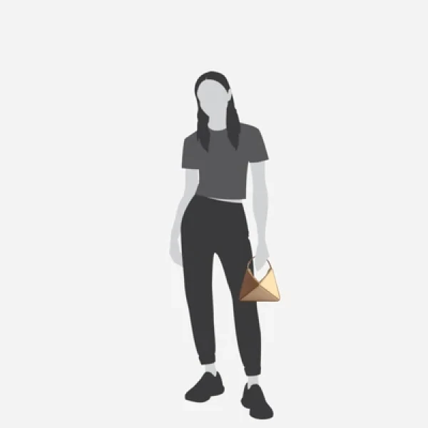 Mlouye Mini Flex Bag - Buttermilk Bag a Architectural Leather Handbag in Brown at Coveti Luxury