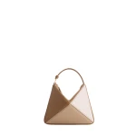 Mlouye Mini Flex Bag - Milky Bag a Architectural Leather Handbag in Brown at Coveti Luxury