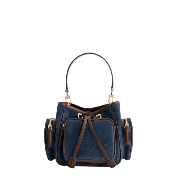 Quad - Suede Marine Bag