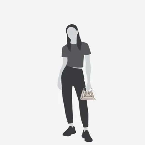Mlouye Sera Mia - Dove Bag a Architectural Leather Handbag in White at Coveti Luxury