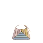 Mlouye Sera Mia - Mermaid Multicolor Bag a Architectural Leather Handbag in Multicolour at Coveti Luxury