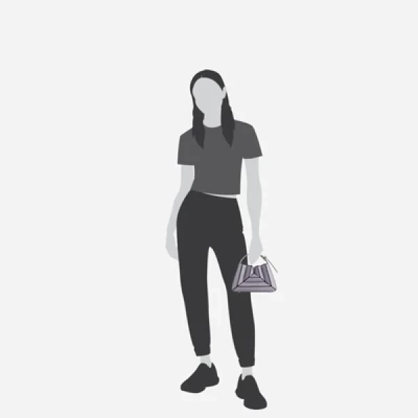 Mlouye Sera Mia - Smoky Plum Bag a Architectural Leather Handbag in Purple at Coveti Luxury