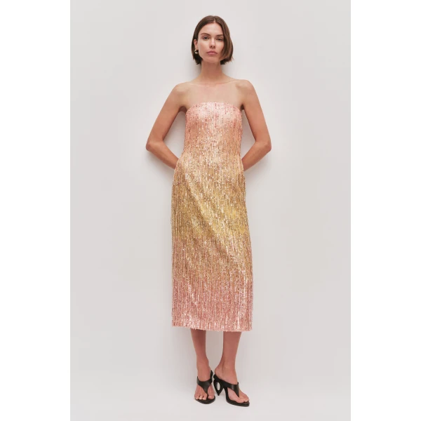 Aje Amulet Sequin Midi Dress, view 2