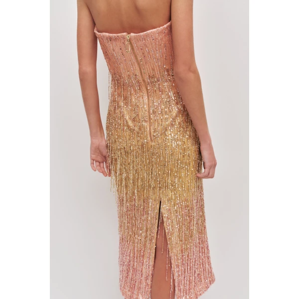Aje Amulet Sequin Midi Dress, view 6