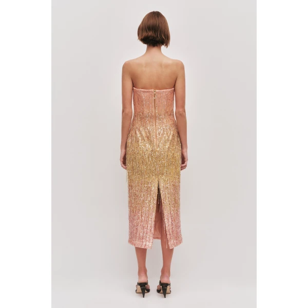 Aje Amulet Sequin Midi Dress, view 7